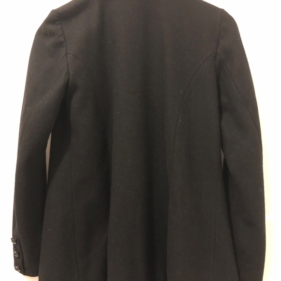 Black Camaieu Pea Coat - Picture 2 of 7